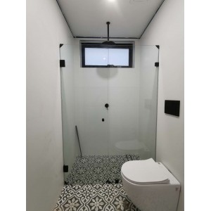 Hawo Frameless Wall to Wall Shower Screen 801-850 *2000